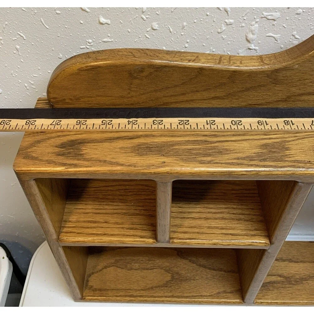 Wooden Display Shelf Wall Curio Country Cottage Knick Knack Collectibles Amish